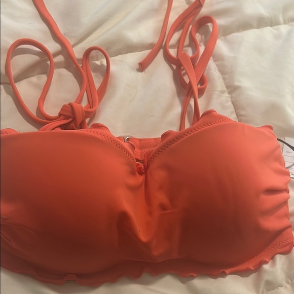 Shade & Shore Orange Bikini with Braided Straps - Picture 2 of 6